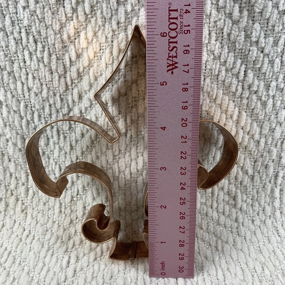 Old River Road Copper‎ Cookie Cutter Fleur Del Lis Mardi Gras Boy Scouts Large